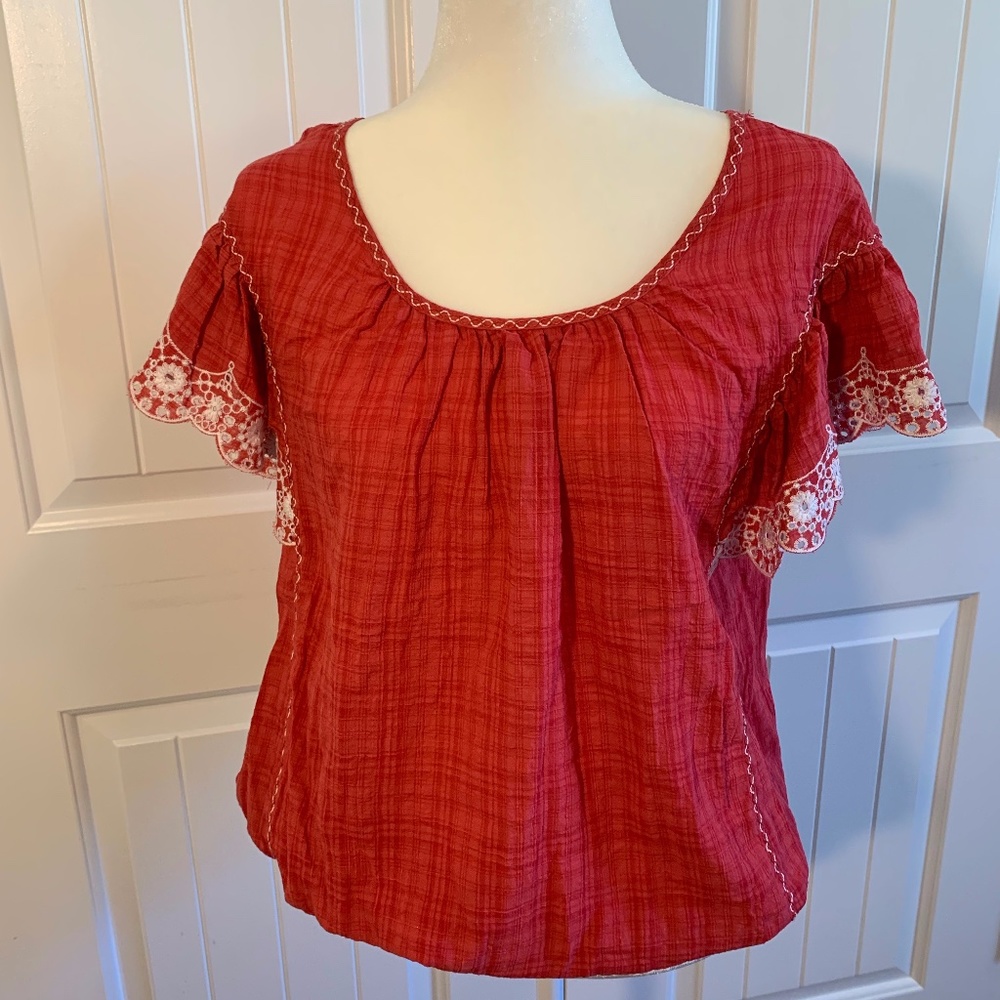 Max Studio Laced Top